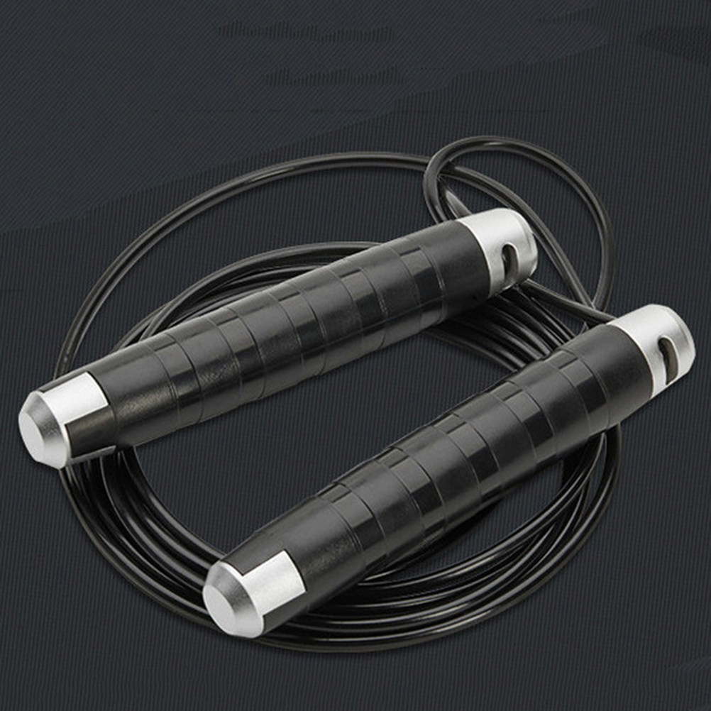 Speed Skipping Rope - Corda per Saltare in Acciaio Nero