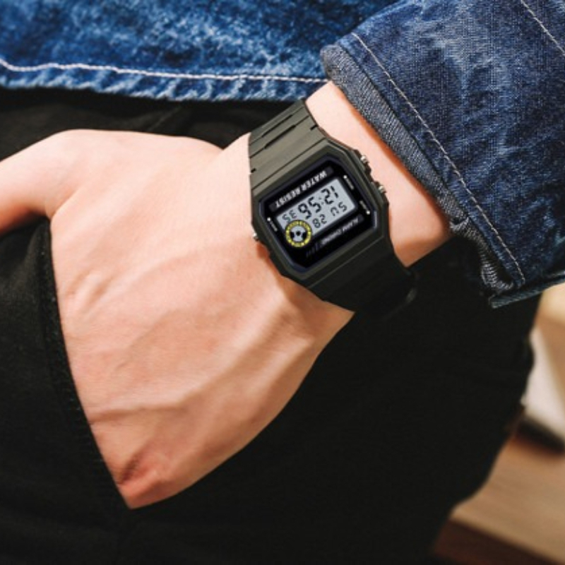 Outdoor Sport Watch - Orologio Digitale Multifunzionale Quadrato da Donna