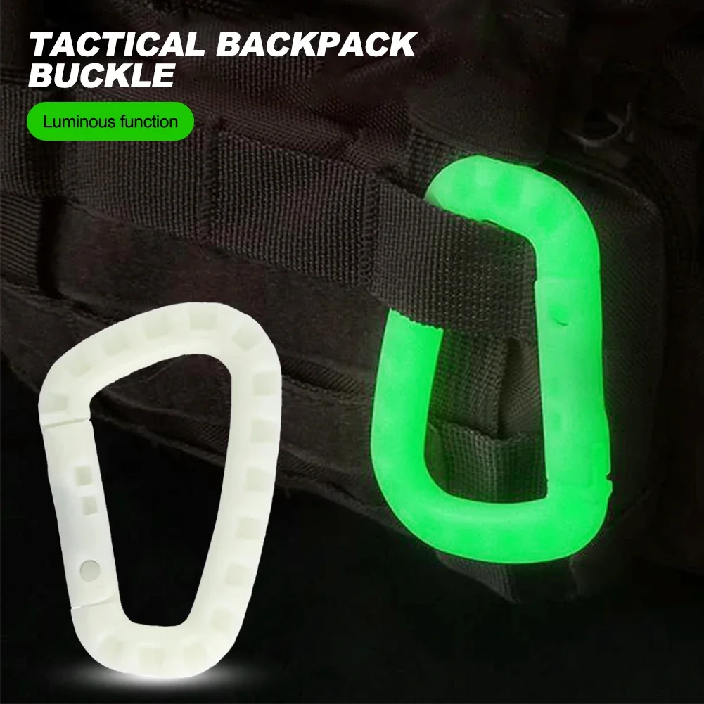 Outdoor Sports Store - 5 Pezzi Moschettoni Luminosi Tattici da