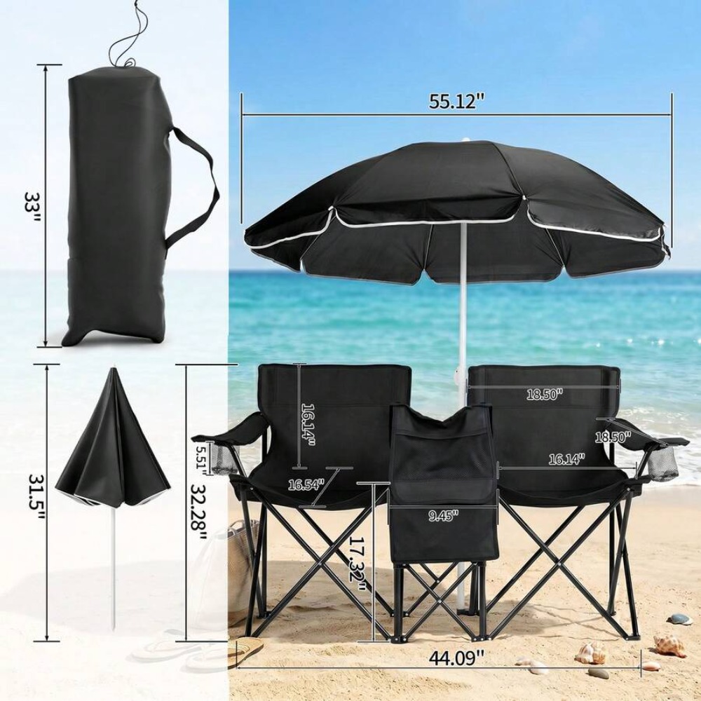 Sedia da Pesca Pieghevole XL c - Outdoor Sports Umbrella recensione e prezzo
